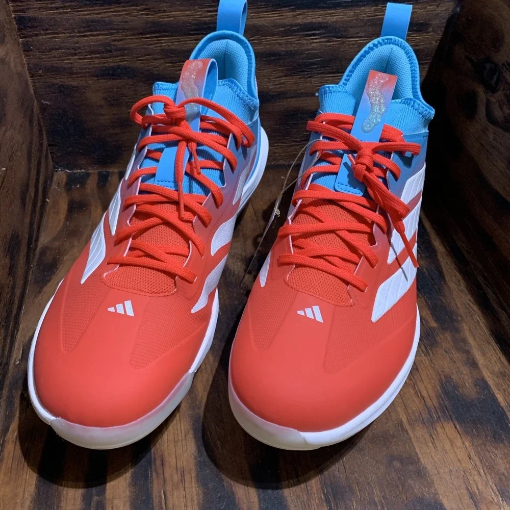 Adidas Adizero Impact TPU Candy Red/Blue Baseball Cleats Size Men's 13.5 JR7826